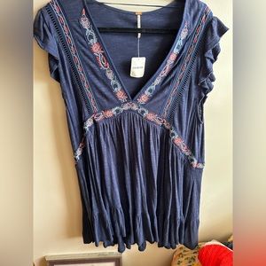 Free People Navy Dress